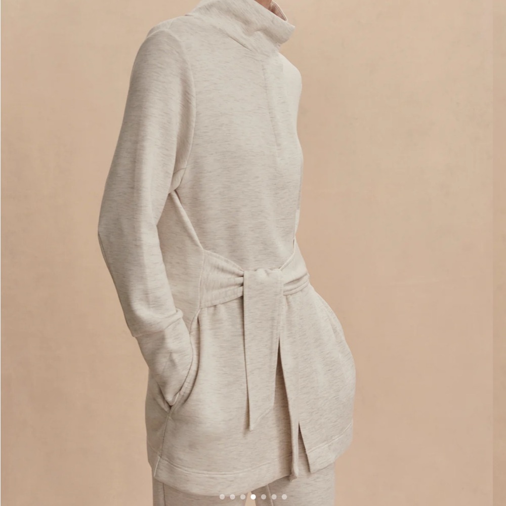 Varley Cream Belted Jacket - Picture 4 of 11